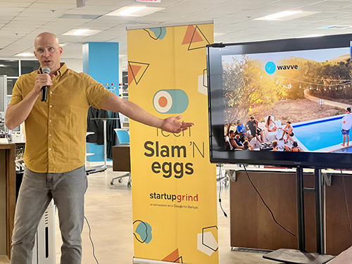 Tech Slam 'N Eggs with Flywheel Event