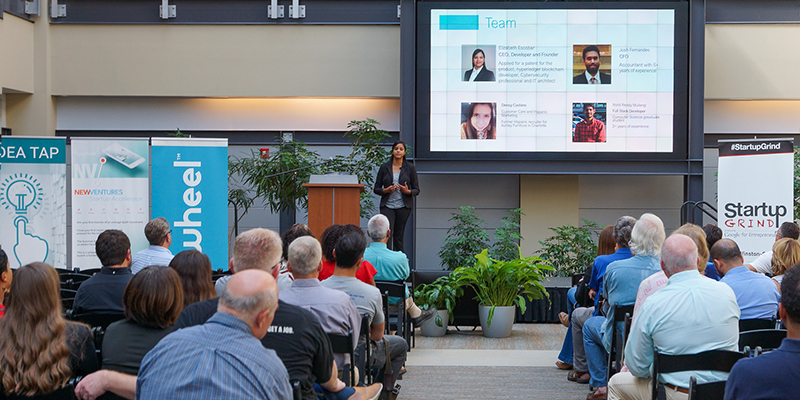 New ventures Demo Day lightening round presenter