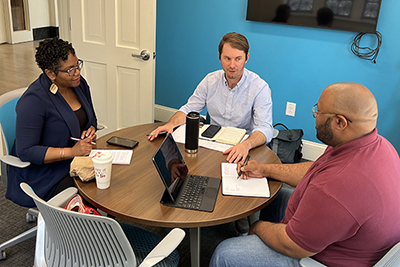 Venture mentor services session in Flywheel Concord at Cabarrus Center