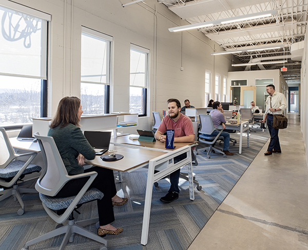 The Masthead open desk area