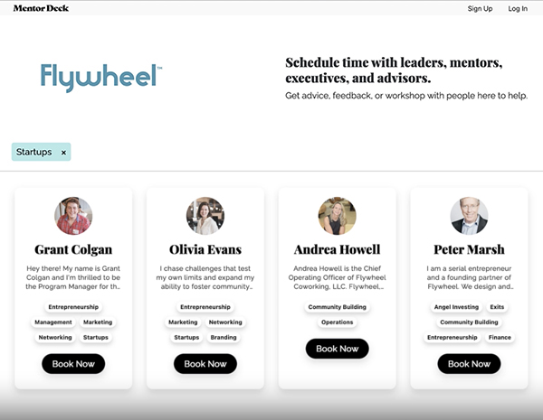 Flywheel Mentor Deck website